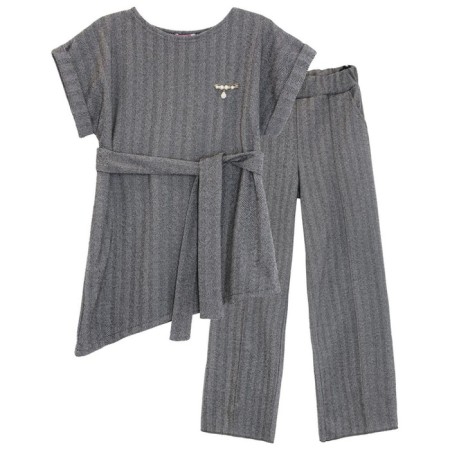 Female set: jacket, trousers, size 52, color gray color
