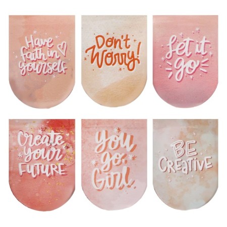 Magnetic bookmarks 6 pieces "be yourself"-1
