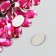 Decor for creativity Plastic "Rhil Oval. Fuchsia" set of 150 pcs 1x1.4 cm