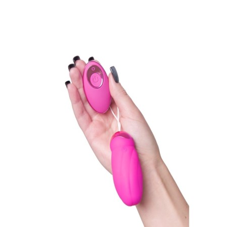 VIBROYAICO with pulsating balls Jos Circly, silicone, pink, 9 cm-6