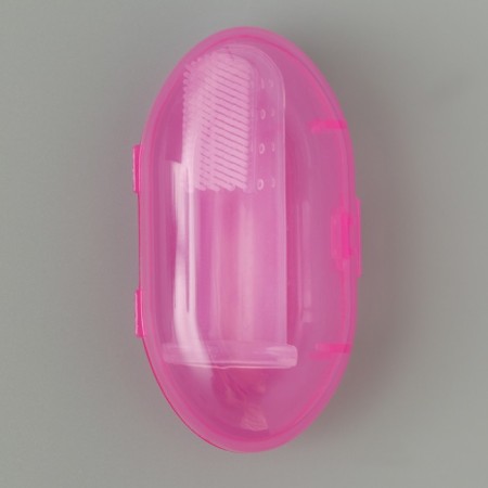 An animal brush brush, 5.5 x 2.5 cm, pink container 7 x 4 cm-4