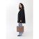 Zipper bag, external pocket, brown color