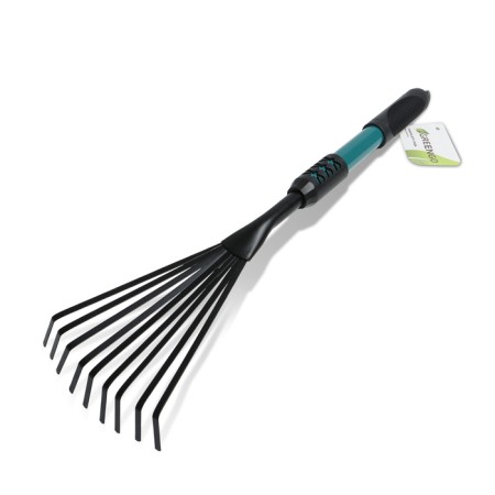 Robble small, fan, plate, 9 teeth, length 52 cm, metal, metal hilt with a rubber pen, Greengo-8