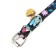 Flower Print embossed collar, 30 x 1 cm, Mix flowers