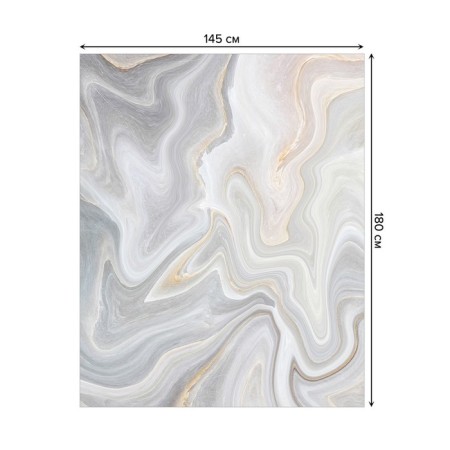 The tablecloth “Marble waves”, rectangular, Saten, size 145x180 cm-1