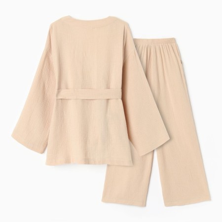 Female set (smell, trousers) KAFTAN BASIC Size 40-42, beige-13