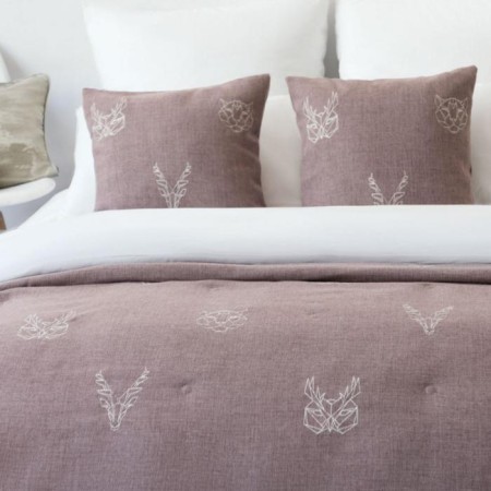 Bedspread with pillowcases "onion", size 230x250 cm, powder color-2