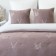 Bedspread with pillowcases "onion", size 230x250 cm, powder color