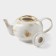 Teapot Porcelain Hot Dilan Organic Gold, 650 ml, white color