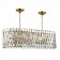 Suspension lamp ST LUCE. SL1170.303.12. Fabio. 12x40 W, E14, 100x35x29 cm, brass color