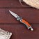 Folding “Peskar” knife 16.4cm, 72mm/1.5mm blade, with a flashlight