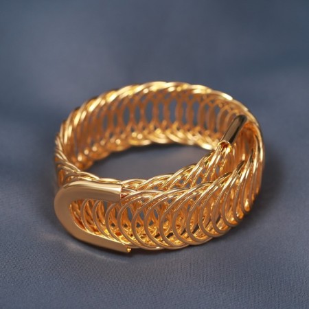 Picking for curtains "Ring", 2 × 23 cm, gold color-1