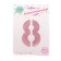 Foil ball 40 "number 8", pale pink