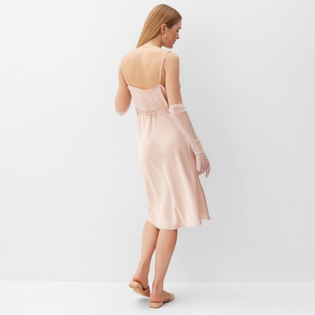 Women's dress mini minku: casual collection color Persik, river 46-4