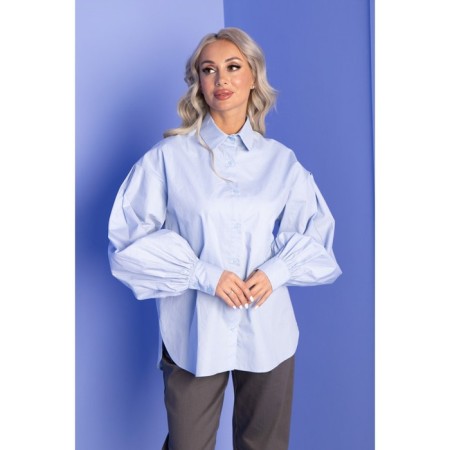Female shirt, size 42, blue color-13