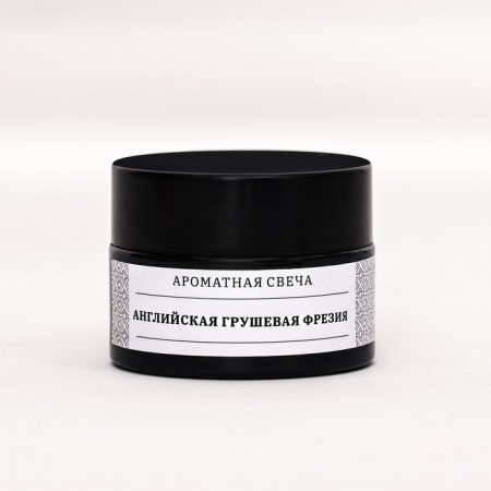 Aromatic candle in the bank "English pear and freesia", 12 g-2