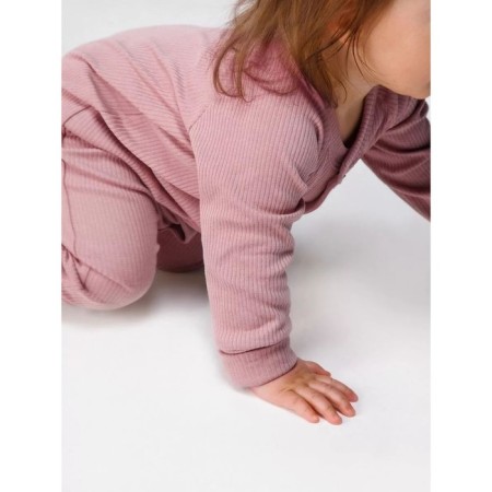 Children's overalls with a fascion cap, height 86 cm, pink color-1
