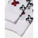 Men's cotton socks Diwari happy "crosses", size 27, white color