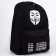 School youth backpack, lightning department, n/pocket, “mask”, black, 33x13x37