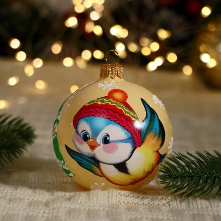 Ball "Sinichka in a hat" mix, 80 mm., In a gift package-1