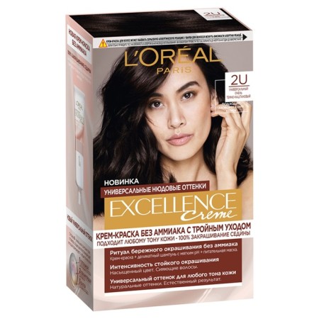 Hair Cream L’Oreal Excellence Creme Universal Nudes, 2u universal very dark brown