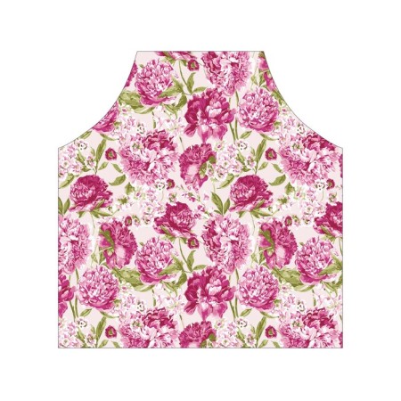 Apron of a kitchen with a photo print "Bright flowers", adjustable, size OS-2