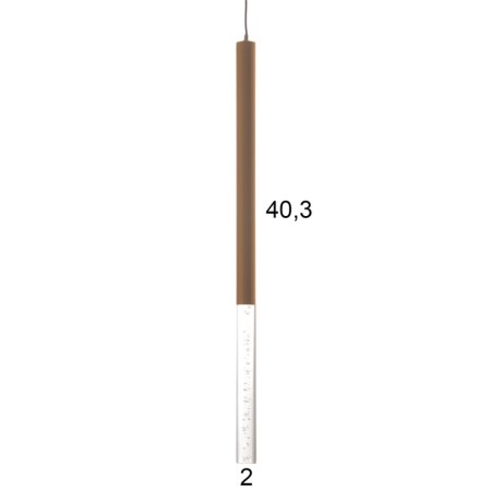 Lumber "Locus Babble" LED 5W 4000k matte gold 2x2x40-140cm-5
