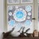 Interior sticker - a vocational book "sparkling snowflakes", 21 x 29.7 cm, New Year