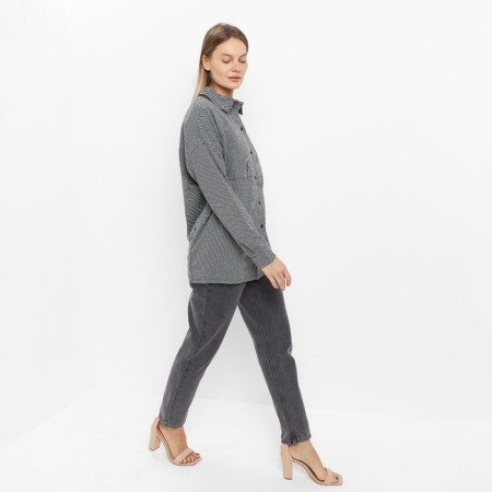 Female shirt, gray-black color, size 44-6