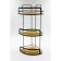 Wall corner shelf 3-tier Joy Home, bamboo