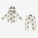 Kit: sweatshirt and pants crumb I am “raccoons”, white color, height 86-92 cm