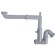 Siphon for the Any Plast shell F5320, 1 1/4 "x 40 mm, without release, displaced, discharge