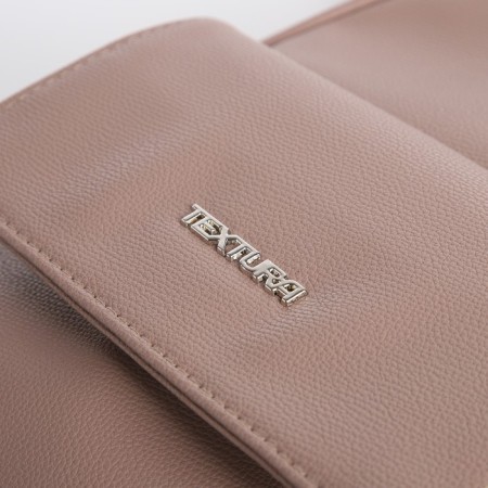 Women's backpack city, Textura, Powder Color-6