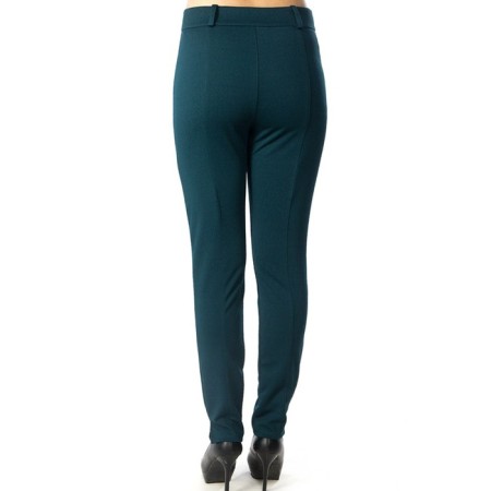 Female trousers, size 42, green color-3