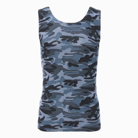 T -shirt male, blue color/camouflage, size 48-4