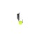 Mormyshka column black, red eye + ball lime, weight 0.4 g