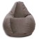 The hand-bag “pear” is positive Lovely, size m, diameter 70 cm, height 90 cm, velor, color light brown