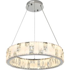 Suspension lamp STILFORT 4015/09/06P Cerruti, 1x60W, LED, 600x600 mm, remote control, 2800-6500K, 4400LM, chromium color