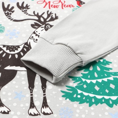 Pajamas for a boy, gray color, height 122 cm-3