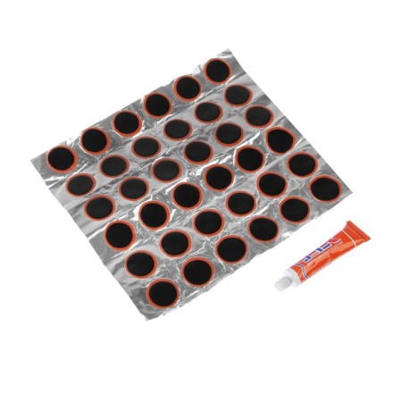 Topauto camera repair set, rubber fraud d 28 mm round 36 pcs, glue
