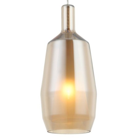Suspension lamp ELADIN 1x27 40W, size 14x14x35.5-185 cm, bronze color-1