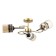 Marsy chandelier 3he27 40W black and gold 50x50x27 cm Bayerlux
