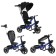 Three-wheeled bicycle Micio Velocet +, Wheels EVA 10 "/8", Dark blue color