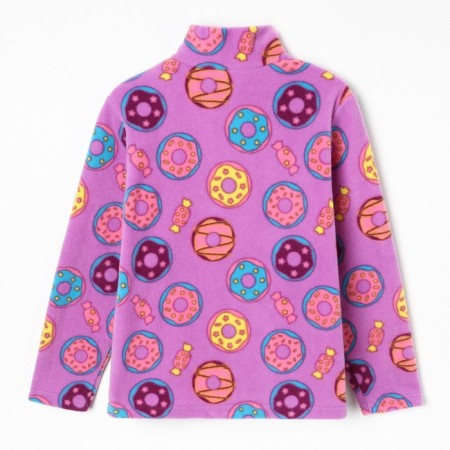 Jumper children's, lilac color/donuts, height 146 cm-9