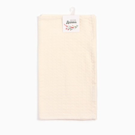 Toward "Dolyana" col. White 35x60 cm, 100% HL, large waffle 220 g/m2-4