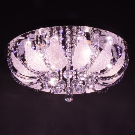 Svetogor chandelier "Butle" 8x60W E27 LED lighting chrome 60x60cm-3