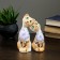 Figure "Love Cats Eared" 7x13x17cm white/gold (set 2pcs)