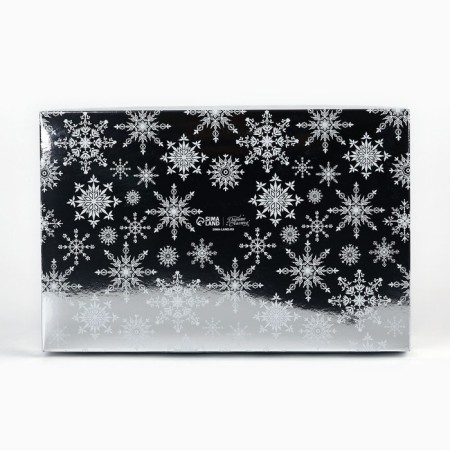 Box for musser cakes "Silver", 27 x 17.8 x 6.5 cm, New Year-4