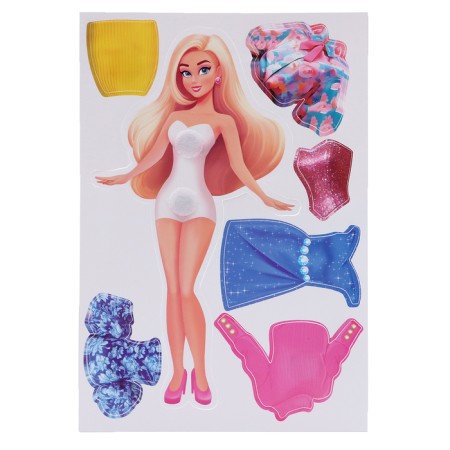 Velcro game is developing. Fun Velcro "Dress the Doll"-3