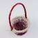 Wicker basket "twisted", 18 × 10/26 cm, willow, fabric